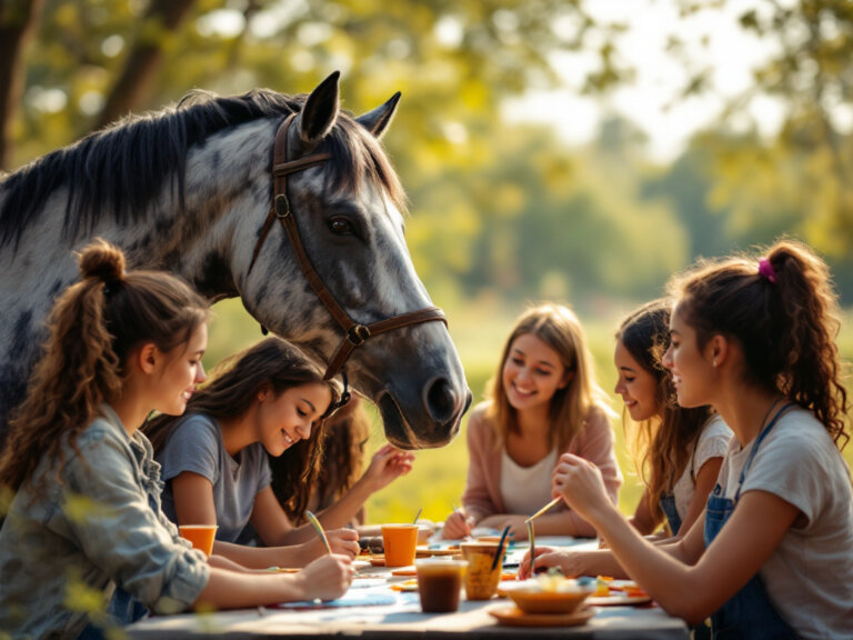 therapy program using equine and expressive modalities